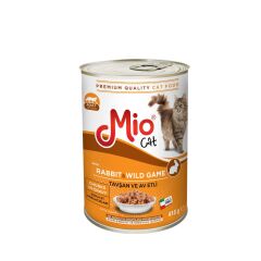 Yaş Mama - Mio 415 gr Kedi - Tavşan ve Av Etli